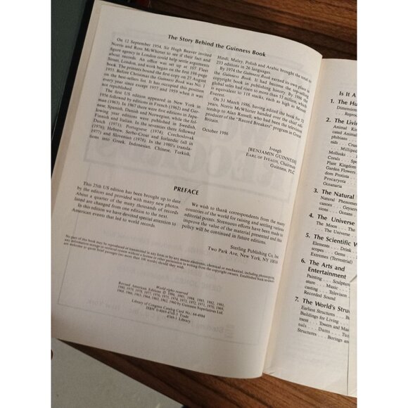 Weigh Guinness Book Of World Records 1987 Special Edition Hardcover - Picture 4 of 6